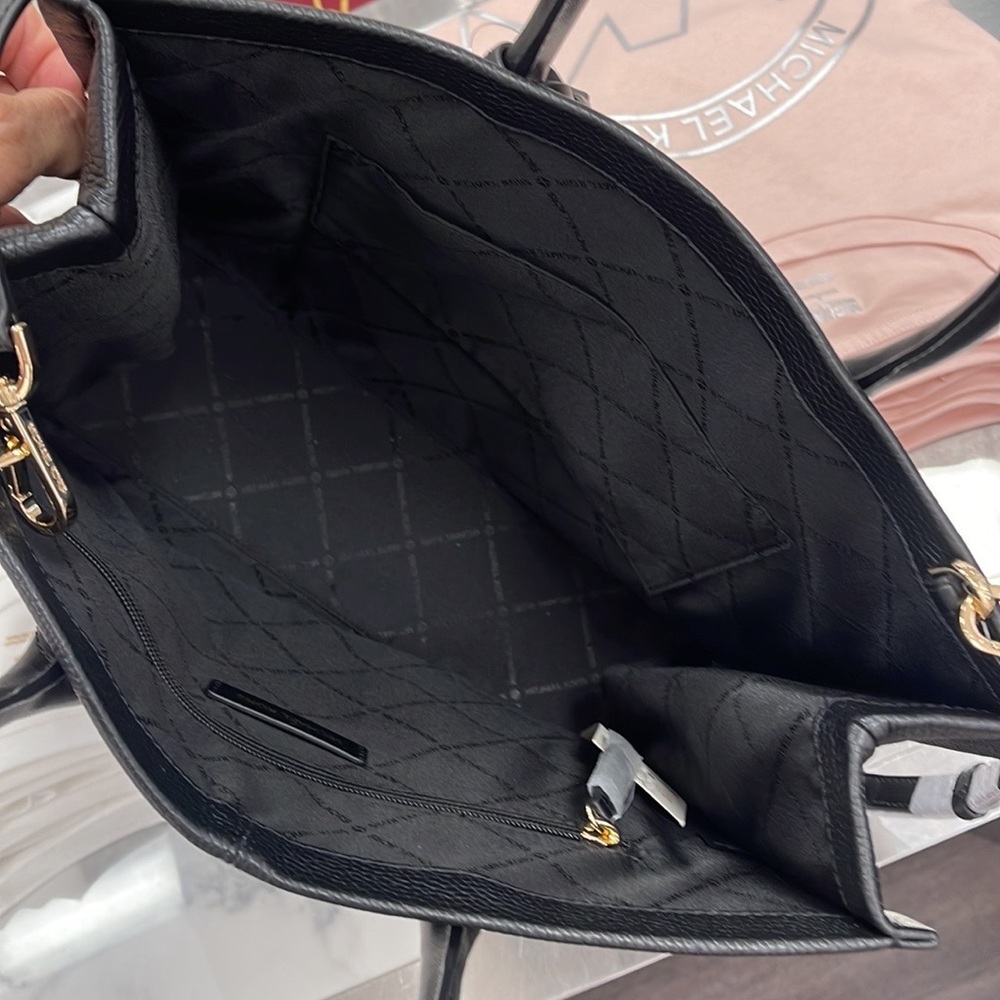 Michael Kors Medium Mirella 35S2G7ZT7L Tote Bag In Black - Picture 13 of 16